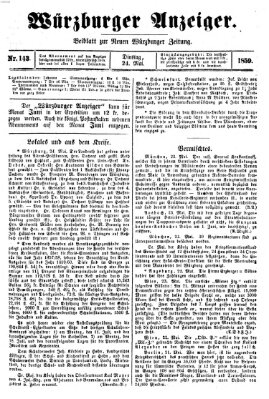 Würzburger Anzeiger (Neue Würzburger Zeitung) Dienstag 24. Mai 1859