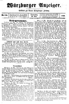 Würzburger Anzeiger (Neue Würzburger Zeitung) Donnerstag 26. Mai 1859