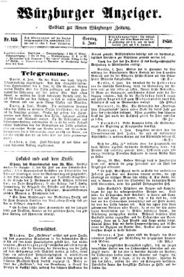 Würzburger Anzeiger (Neue Würzburger Zeitung) Sonntag 5. Juni 1859