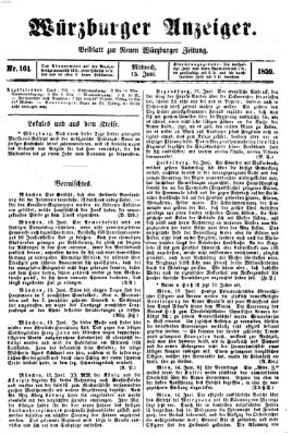 Würzburger Anzeiger (Neue Würzburger Zeitung) Mittwoch 15. Juni 1859