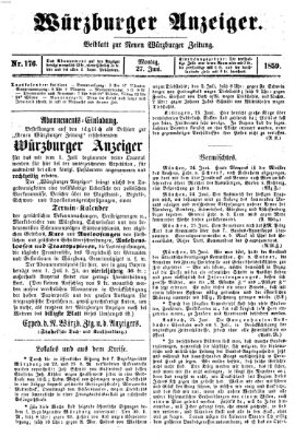 Würzburger Anzeiger (Neue Würzburger Zeitung) Montag 27. Juni 1859