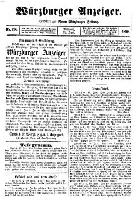 Würzburger Anzeiger (Neue Würzburger Zeitung) Mittwoch 29. Juni 1859