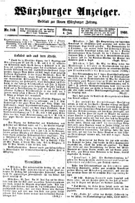 Würzburger Anzeiger (Neue Würzburger Zeitung) Montag 4. Juli 1859