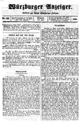 Würzburger Anzeiger (Neue Würzburger Zeitung) Mittwoch 13. Juli 1859