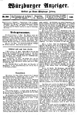 Würzburger Anzeiger (Neue Würzburger Zeitung) Donnerstag 15. September 1859