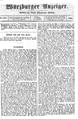 Würzburger Anzeiger (Neue Würzburger Zeitung) Dienstag 11. Oktober 1859