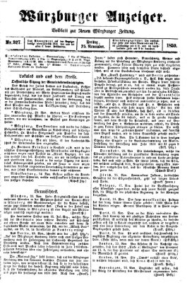 Würzburger Anzeiger (Neue Würzburger Zeitung) Freitag 25. November 1859