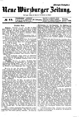 Neue Würzburger Zeitung Sonntag 15. Januar 1860