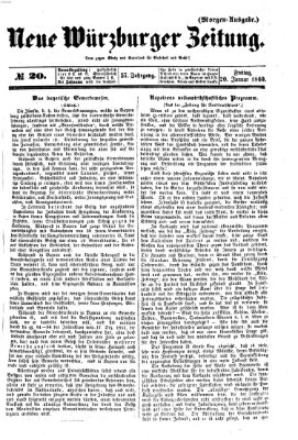 Neue Würzburger Zeitung Freitag 20. Januar 1860