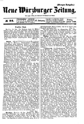 Neue Würzburger Zeitung Dienstag 24. Januar 1860