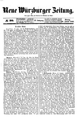 Neue Würzburger Zeitung Montag 30. Januar 1860