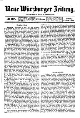 Neue Würzburger Zeitung Montag 6. Februar 1860