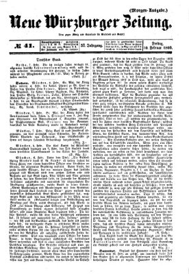 Neue Würzburger Zeitung Freitag 10. Februar 1860