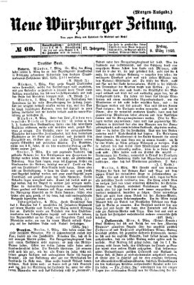 Neue Würzburger Zeitung Freitag 9. März 1860