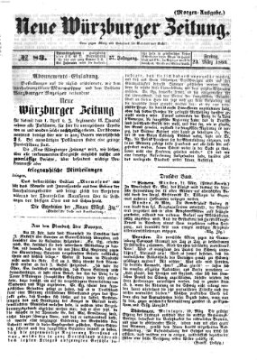 Neue Würzburger Zeitung Freitag 23. März 1860