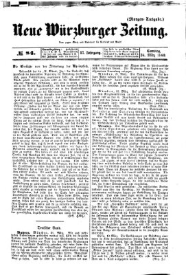 Neue Würzburger Zeitung Samstag 24. März 1860