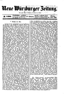 Neue Würzburger Zeitung Montag 30. April 1860