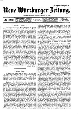 Neue Würzburger Zeitung Mittwoch 2. Mai 1860