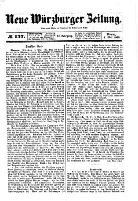 Neue Würzburger Zeitung Montag 7. Mai 1860