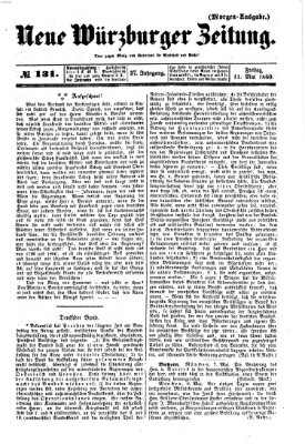 Neue Würzburger Zeitung Freitag 11. Mai 1860