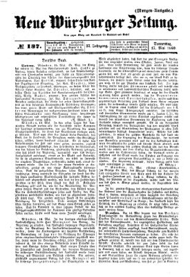 Neue Würzburger Zeitung Donnerstag 17. Mai 1860