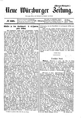 Neue Würzburger Zeitung Freitag 8. Juni 1860