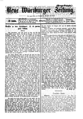 Neue Würzburger Zeitung Samstag 9. Juni 1860