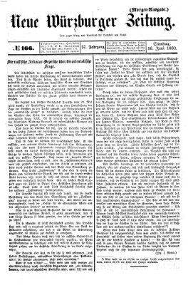 Neue Würzburger Zeitung Samstag 16. Juni 1860