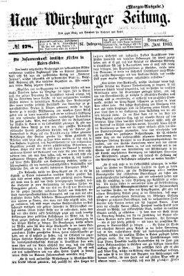 Neue Würzburger Zeitung Donnerstag 28. Juni 1860