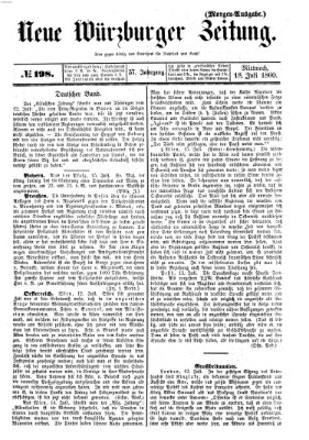 Neue Würzburger Zeitung Mittwoch 18. Juli 1860