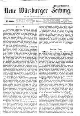 Neue Würzburger Zeitung Freitag 20. Juli 1860