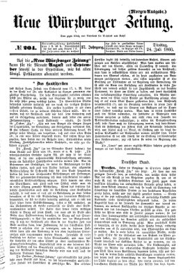 Neue Würzburger Zeitung Dienstag 24. Juli 1860