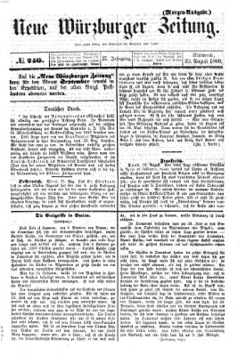 Neue Würzburger Zeitung Mittwoch 29. August 1860