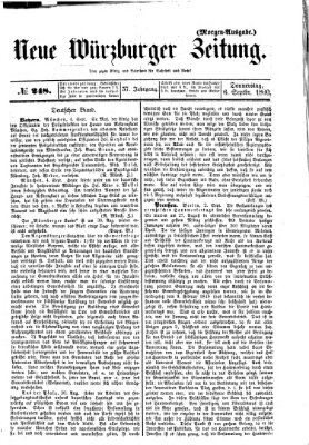 Neue Würzburger Zeitung Donnerstag 6. September 1860