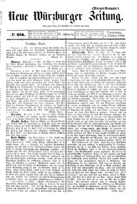 Neue Würzburger Zeitung Donnerstag 4. Oktober 1860