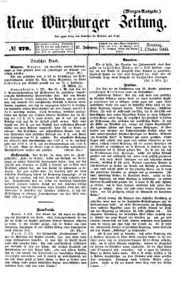 Neue Würzburger Zeitung Sonntag 7. Oktober 1860