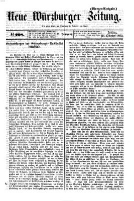 Neue Würzburger Zeitung Freitag 26. Oktober 1860