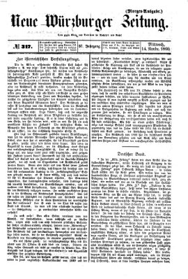 Neue Würzburger Zeitung Mittwoch 14. November 1860