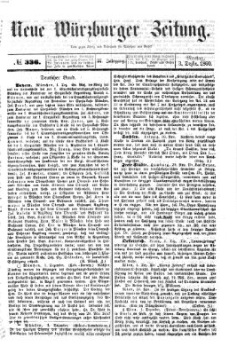 Neue Würzburger Zeitung Montag 3. Dezember 1860