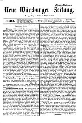 Neue Würzburger Zeitung Dienstag 4. Dezember 1860