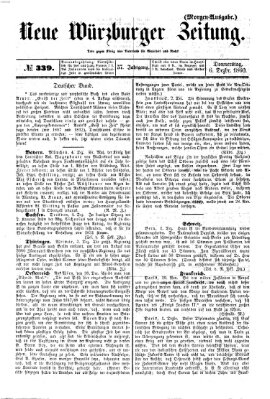 Neue Würzburger Zeitung Donnerstag 6. Dezember 1860