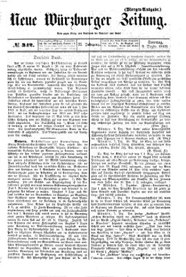 Neue Würzburger Zeitung Sonntag 9. Dezember 1860