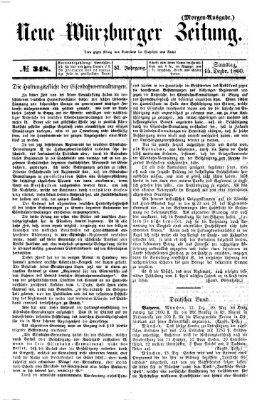 Neue Würzburger Zeitung Samstag 15. Dezember 1860