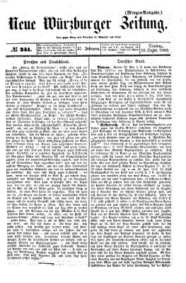 Neue Würzburger Zeitung Dienstag 18. Dezember 1860