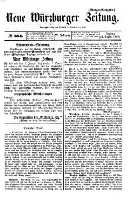 Neue Würzburger Zeitung Freitag 21. Dezember 1860