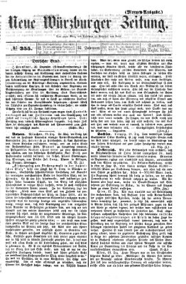 Neue Würzburger Zeitung Samstag 22. Dezember 1860