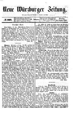 Neue Würzburger Zeitung Montag 24. Dezember 1860