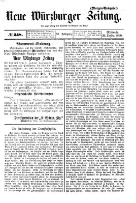 Neue Würzburger Zeitung Mittwoch 26. Dezember 1860