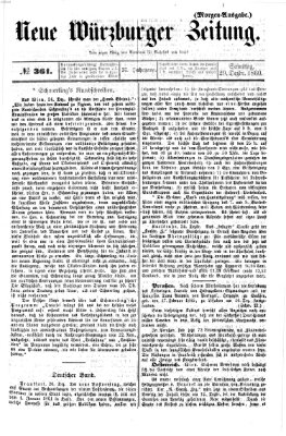 Neue Würzburger Zeitung Samstag 29. Dezember 1860