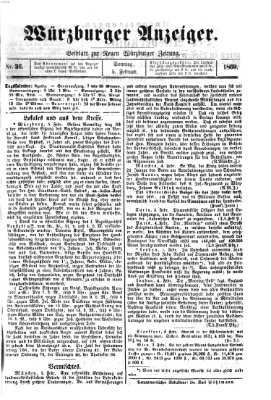 Würzburger Anzeiger (Neue Würzburger Zeitung) Sonntag 5. Februar 1860